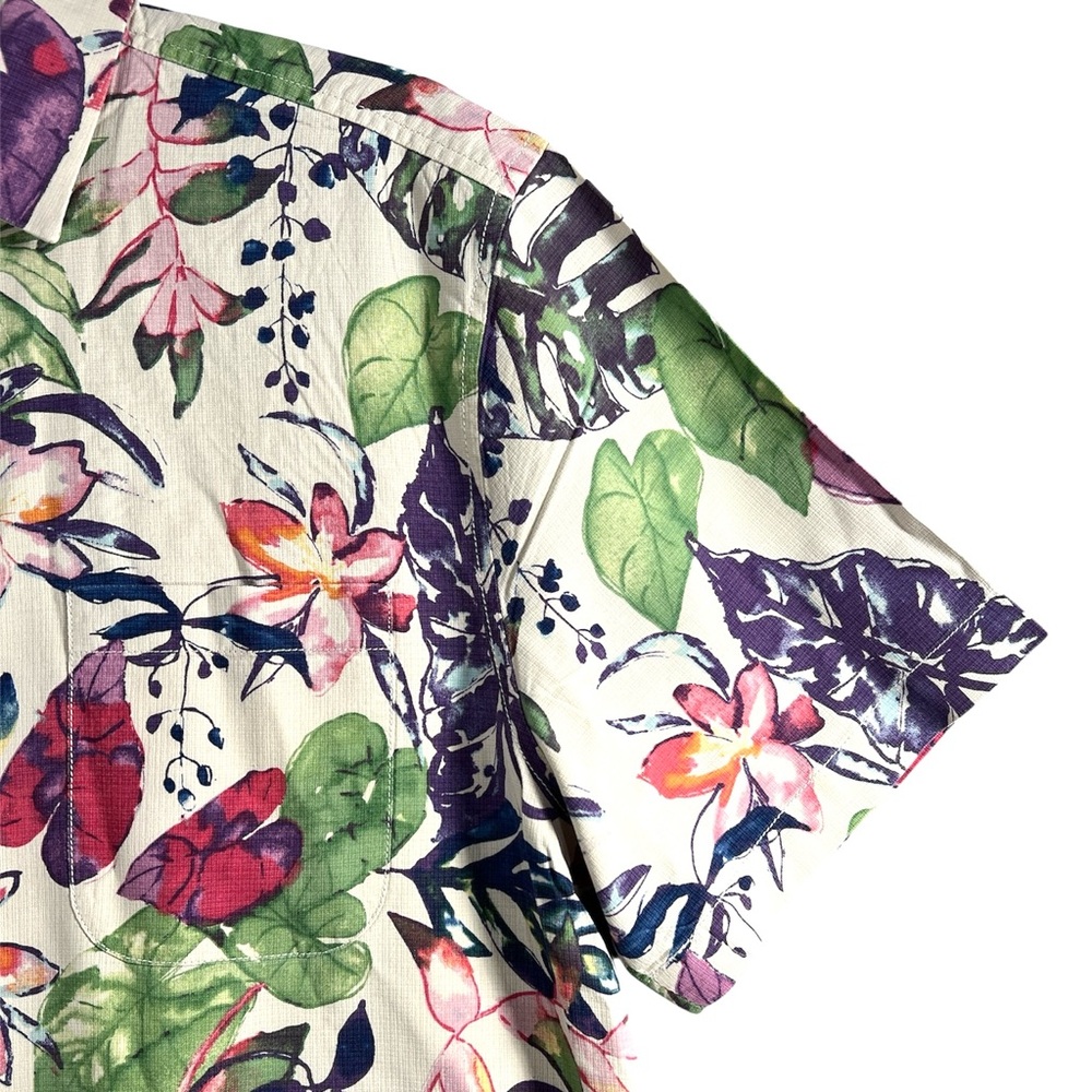 Tommy Bahama Mens Riviera Garden Floral Silk Colorful Hawaiian Camp Shirt Size M - Picture 2 of 7
